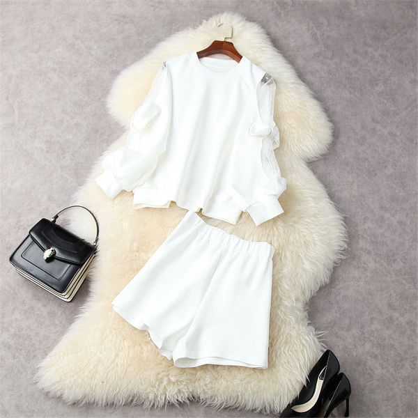 women's blouses & shirts female fashion designer spring 2 piece elegant solid white outfits released hoodies and shorts suit sets of ca
women's blouses & shirts female fashion designer spring 2 piece elegant solid white outfits released hoodies and shorts suit sets of ca