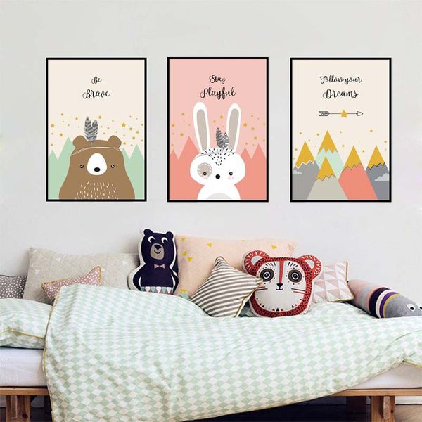 unframed painting nordic children's room decoration cute animal print wall art poster
unframed painting nordic children's room decoration cute animal print wall art poster