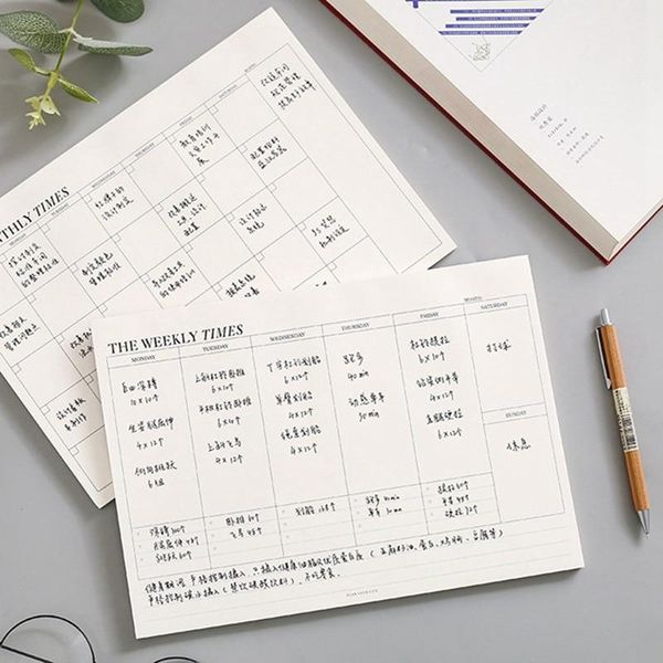 planner notebook office supplies school stationery tear monthly weekly day book notepads, Purple;pink
planner notebook office supplies school stationery tear monthly weekly day book notepads, Purple;pink