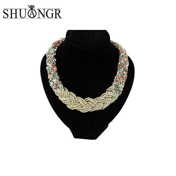 bohemia women jewelry pendant choker statement chain bib necklace weaving thick short fashion chokers, Golden;silver
bohemia women jewelry pendant choker statement chain bib necklace weaving thick short fashion chokers, Golden;silver