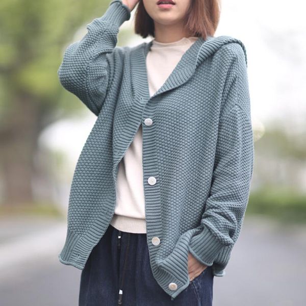 women's knits & tees johnature korean casual loose fashion all-match hooded knitted sweater cardigan 2021 autumn simple comfortable wom, White
women's knits & tees johnature korean casual loose fashion all-match hooded knitted sweater cardigan 2021 autumn simple comfortable wom, White