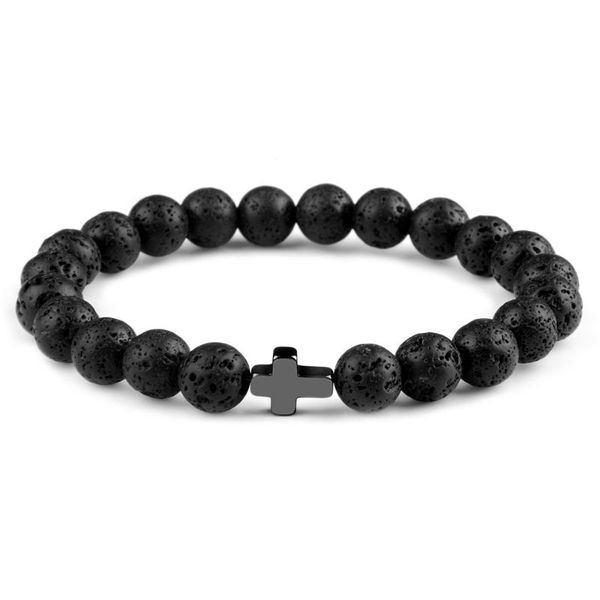 charm bracelets natural stone hematite stainless steel cross elastic rope map lava bead bracelet men women jewelry, Golden;silver
charm bracelets natural stone hematite stainless steel cross elastic rope map lava bead bracelet men women jewelry, Golden;silver