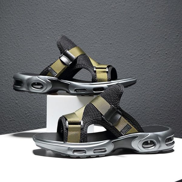 slippers summer 2021 trendy men's casual open-toed outdoor mens sandals air cushion beach shoes sandalia masculina, Black
slippers summer 2021 trendy men's casual open-toed outdoor mens sandals air cushion beach shoes sandalia masculina, Black