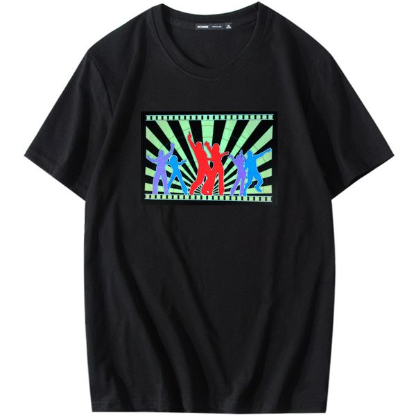 happy wind custom music activation led light el t-shirt visual impact party shirt round neck high-quality american short sleeve 100% cotton, White;black
happy wind custom music activation led light el t-shirt visual impact party shirt round neck high-quality american short sleeve 100% cotton, White;black