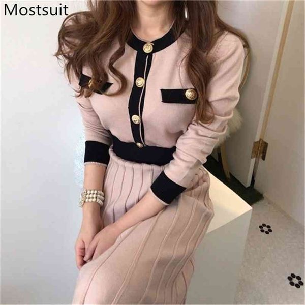 korean vintage elegant knitted long dress women autumn winter full sleeve o-neck single-breasted ladies dresses vestidos 210513, Black;gray
korean vintage elegant knitted long dress women autumn winter full sleeve o-neck single-breasted ladies dresses vestidos 210513, Black;gray