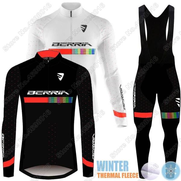 racing sets 2021 berria cycling jersey set winter clothing men's road bike suit thermal fleece jacket uniform maillot ropa ciclismo, Black;blue
racing sets 2021 berria cycling jersey set winter clothing men's road bike suit thermal fleece jacket uniform maillot ropa ciclismo, Black;blue