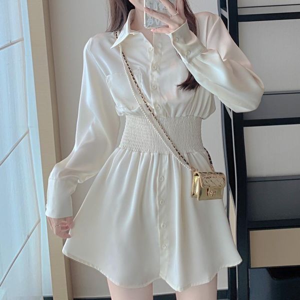 casual dresses fall turn-down collar single-breasted long sleeve office elegant white satin robe femme fashion vestidos de mujer, Black;gray
casual dresses fall turn-down collar single-breasted long sleeve office elegant white satin robe femme fashion vestidos de mujer, Black;gray