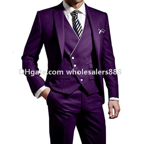 men's suits & blazers arrival groomsmen peak lapel groom tuxedos purple men wedding/prom/dinner man blazer(jacket+pants+tie+vest), White;black
men's suits & blazers arrival groomsmen peak lapel groom tuxedos purple men wedding/prom/dinner man blazer(jacket+pants+tie+vest), White;black