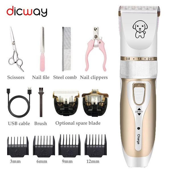 dog grooming dicway professional pet cat hair clippers rechargeable low noise electric trimmer shaver set kit
dog grooming dicway professional pet cat hair clippers rechargeable low noise electric trimmer shaver set kit