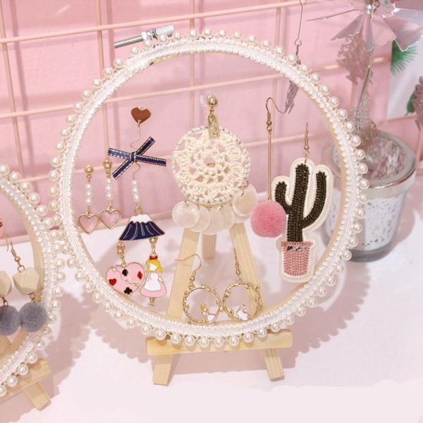 hooks & rails creative ferris wheel shaped thin lace jewelry display stand rack suspension earrings storage racks dressing table organizer
hooks & rails creative ferris wheel shaped thin lace jewelry display stand rack suspension earrings storage racks dressing table organizer