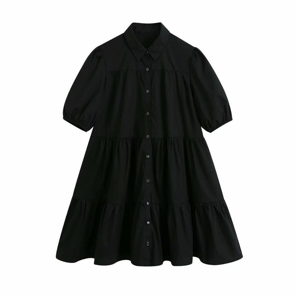 summer women dress black solid button short sleeve turn-down collar above knee dresses female casual fashion clothes 210517, Black;gray
summer women dress black solid button short sleeve turn-down collar above knee dresses female casual fashion clothes 210517, Black;gray