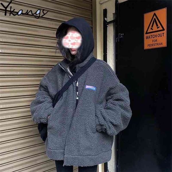 plus size 2xl faux lamb wool women clothing autumn winter fashion coats thick jackets ladies casual parkas streetwear korean 210421, Black
plus size 2xl faux lamb wool women clothing autumn winter fashion coats thick jackets ladies casual parkas streetwear korean 210421, Black