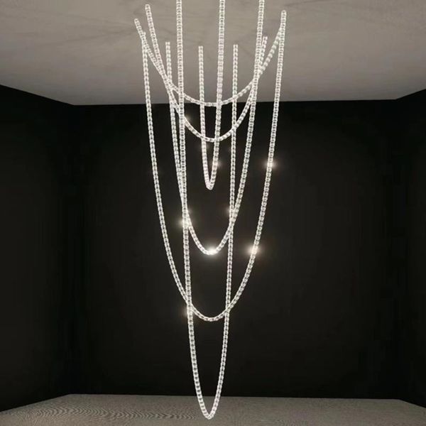 postmodern minimalist crystal chandelier el sales department model room led combination pendant lamps
postmodern minimalist crystal chandelier el sales department model room led combination pendant lamps
