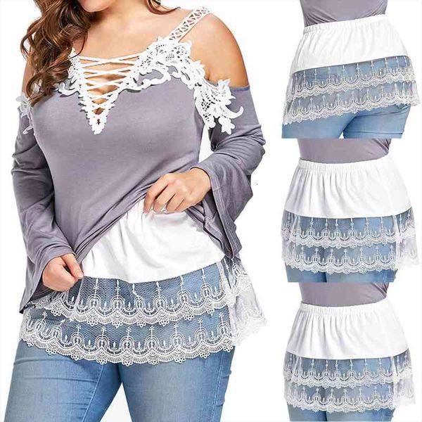 white plus size base skirt womens layered tiered sheer lace trim extender half slip plus size fake skirt adjustable top, Black
white plus size base skirt womens layered tiered sheer lace trim extender half slip plus size fake skirt adjustable top, Black