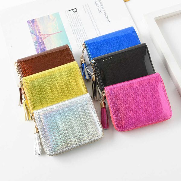 japanese and korean version of the new harajuku laser short women wallet personalized zipper card bag tide pocket change, White
japanese and korean version of the new harajuku laser short women wallet personalized zipper card bag tide pocket change, White