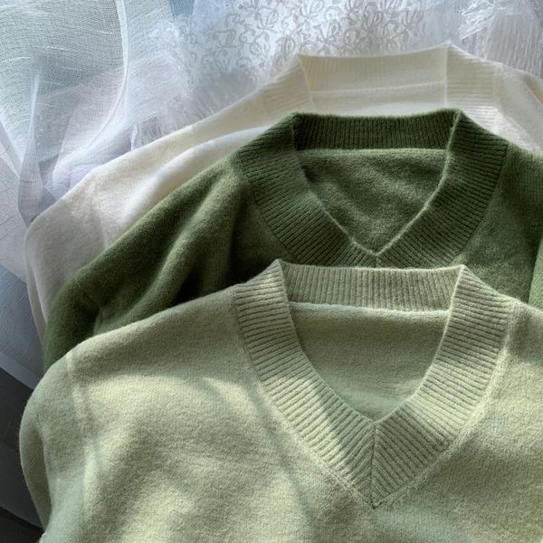 women's sweaters thick alpaca-like alpaca fleece/fiber lazy soft sweater v-neck loose pullover, White;black
women's sweaters thick alpaca-like alpaca fleece/fiber lazy soft sweater v-neck loose pullover, White;black
