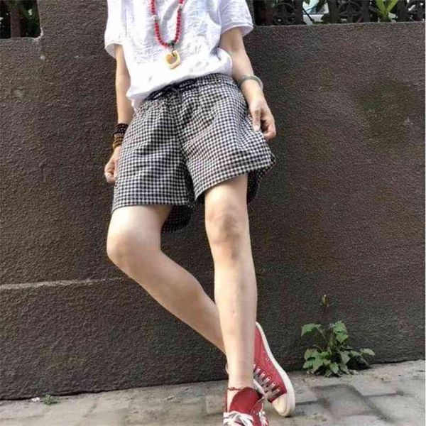 summer korea fashion women elastic waist loose shorts vintage cotton linen plaid casual short femme shorts plus size s885 210512, White;black
summer korea fashion women elastic waist loose shorts vintage cotton linen plaid casual short femme shorts plus size s885 210512, White;black