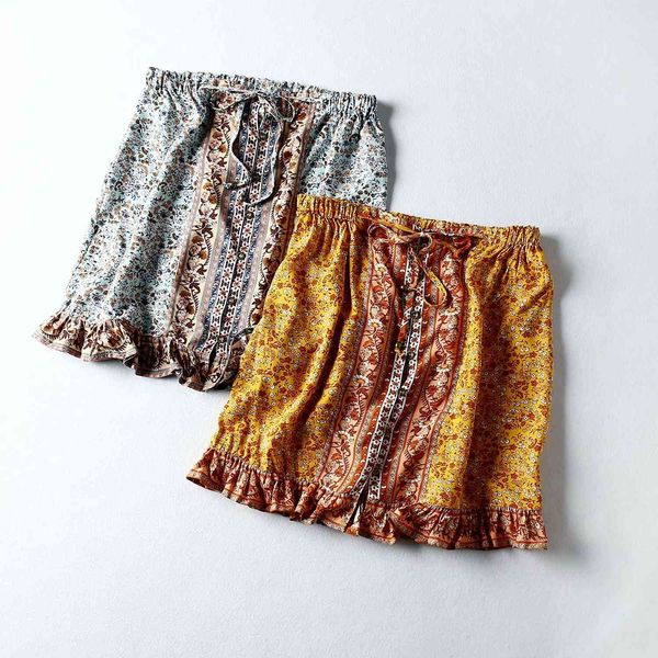 women floral print bohemian beach skirts summer drawstring lace up elastic waist casual short boho holiday seaside mini skirt nagx, Black
women floral print bohemian beach skirts summer drawstring lace up elastic waist casual short boho holiday seaside mini skirt nagx, Black