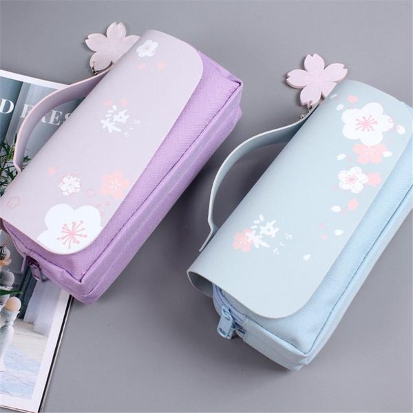 cosmetic bags & cases pu leather girl bag sakura double layer large capacity portable storage kawaii pencil case hairpin
cosmetic bags & cases pu leather girl bag sakura double layer large capacity portable storage kawaii pencil case hairpin