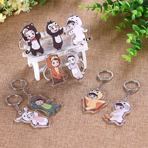 cartoon keychain 1 pcs kpop exo double-layer transparent side acrylic cute popular creative decoration pendant bag accessories, Silver
cartoon keychain 1 pcs kpop exo double-layer transparent side acrylic cute popular creative decoration pendant bag accessories, Silver