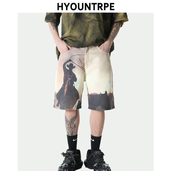 mens vintage painting half length pants 2021 summer casual zipper harajuku short hip hop loose streetwear shorts men's, White;black
mens vintage painting half length pants 2021 summer casual zipper harajuku short hip hop loose streetwear shorts men's, White;black