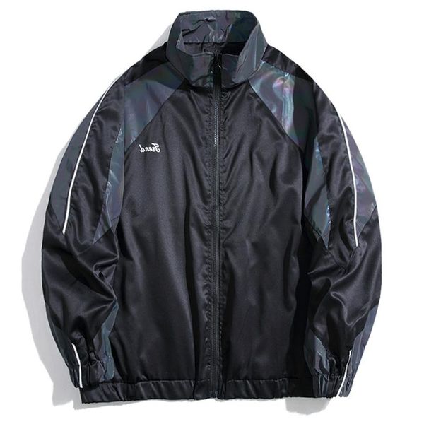 men's jackets cargo men hip hop reflective color block tactical coat autumn streetwear harajuku track windbreaker outwear, Black;brown
men's jackets cargo men hip hop reflective color block tactical coat autumn streetwear harajuku track windbreaker outwear, Black;brown