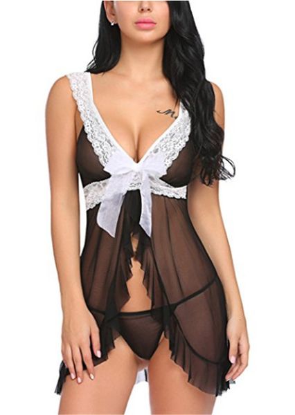 lace panelled womens sleepwear fashion split lingerie pajama sets ladies clothes, Black;red
lace panelled womens sleepwear fashion split lingerie pajama sets ladies clothes, Black;red