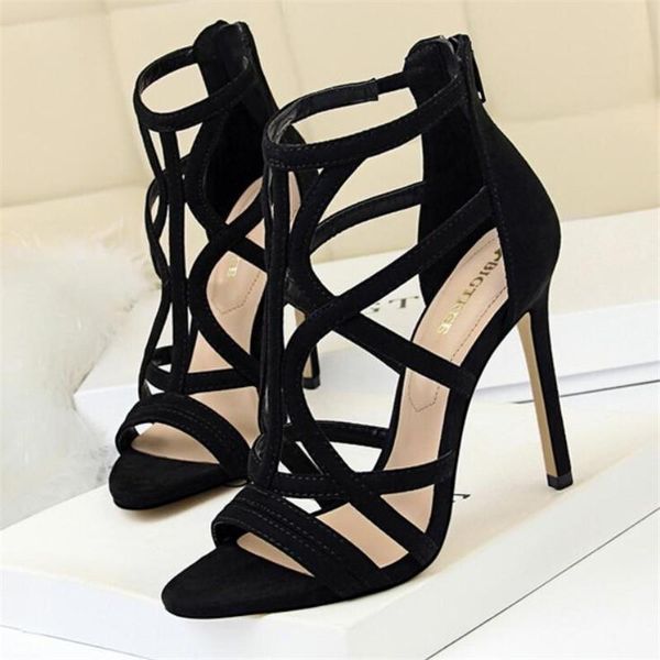 women's shoes suede hollow nightclub sandals high heels wedding 11cm stilettos 3-11 12 bbzai, Black
women's shoes suede hollow nightclub sandals high heels wedding 11cm stilettos 3-11 12 bbzai, Black