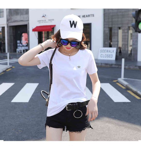 women's t-shirt fashion-women t shirt ladies quality cotton tshirt plue size short sleeve loose fit femme style model le0, White
women's t-shirt fashion-women t shirt ladies quality cotton tshirt plue size short sleeve loose fit femme style model le0, White