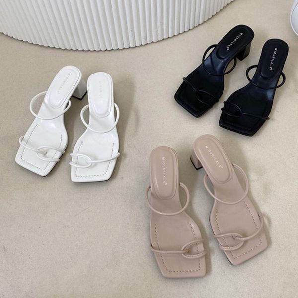 slippers 2021 fashion women apricot narrow band pinched toes comfortable medium heels slides summer ladies prom party sandals, Black
slippers 2021 fashion women apricot narrow band pinched toes comfortable medium heels slides summer ladies prom party sandals, Black