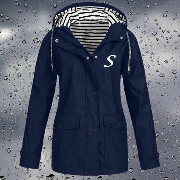 women's jackets fashion women solid color long sleeve outdoor windbreaker plus size hooded raincoat windproof jacket outwear coat casac, Black;brown
women's jackets fashion women solid color long sleeve outdoor windbreaker plus size hooded raincoat windproof jacket outwear coat casac, Black;brown