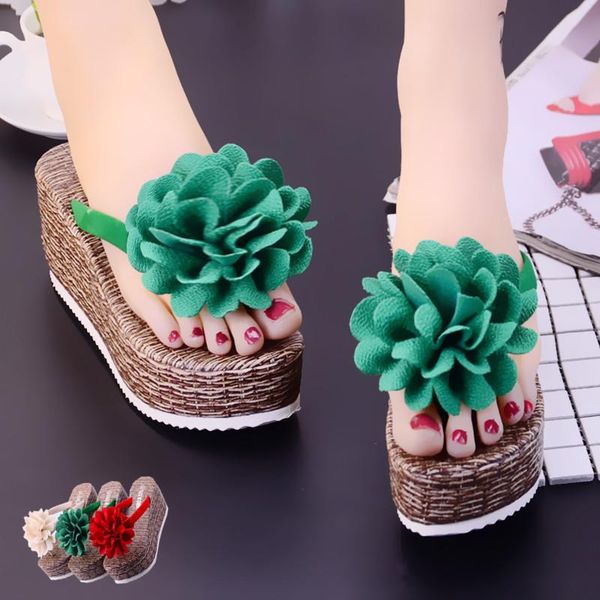 summer flowers seaside beach slippers ladies fashion non-slip soft outdoor wedge sandals., Black
summer flowers seaside beach slippers ladies fashion non-slip soft outdoor wedge sandals., Black