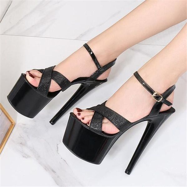 size 34-43 17cm ultra high heels sandals women summer 7cm platform open toe pumps fashion stripper catwalk stilettos, Black
size 34-43 17cm ultra high heels sandals women summer 7cm platform open toe pumps fashion stripper catwalk stilettos, Black