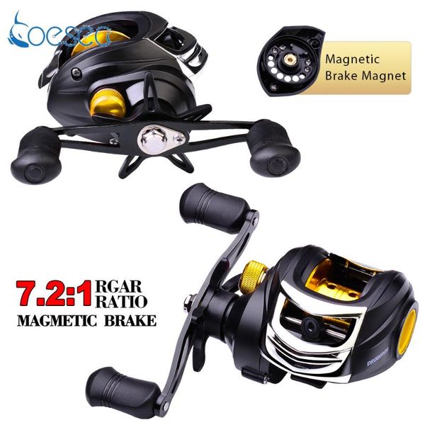 baitcasting reel 7.2:1 lightweight casting fishing reels lure bait 
baitcasting reel 7.2:1 lightweight casting fishing reels lure bait