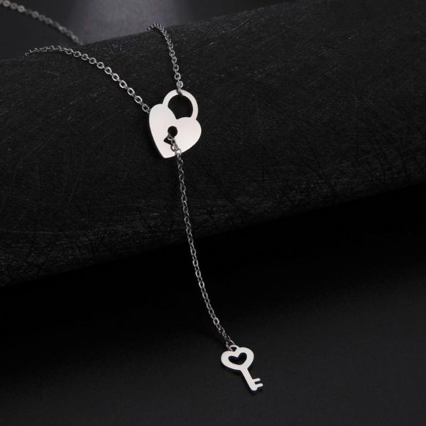 chains lemegeton cute simple chain heart lock necklace pendant women clavicle punk rock padlock collier gift, Silver
chains lemegeton cute simple chain heart lock necklace pendant women clavicle punk rock padlock collier gift, Silver