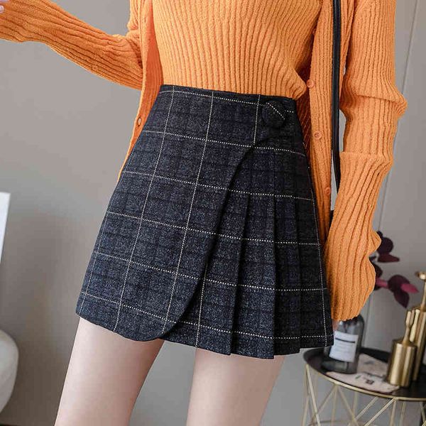 casual dresses fashion streetwear tartan woman skirt autumn winter warm woolen jupe femme ruffles plaid pleated a-line mini saias, Black;gray
casual dresses fashion streetwear tartan woman skirt autumn winter warm woolen jupe femme ruffles plaid pleated a-line mini saias, Black;gray