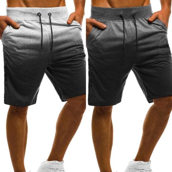 men's shorts summer fashion casual sports street wear gradient drawstring cotton short pants for men, White;black
men's shorts summer fashion casual sports street wear gradient drawstring cotton short pants for men, White;black