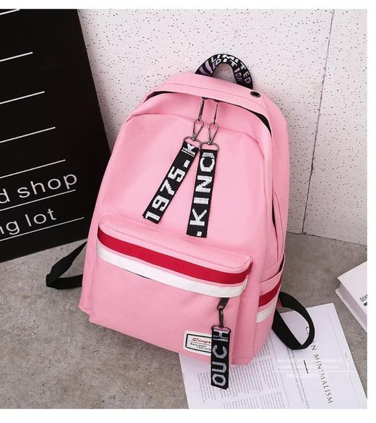 backpack large capacity double shoulder canvas red and white stripes student bag ribbon printed backpack, men women
backpack large capacity double shoulder canvas red and white stripes student bag ribbon printed backpack, men women
