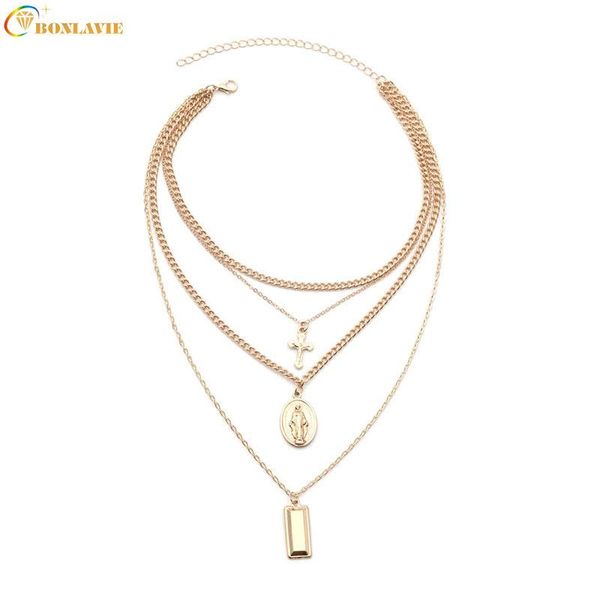 multilayer virgin mary cross pendant chain neckalce party charms choker necklace collier collar for women girls chains, Silver
multilayer virgin mary cross pendant chain neckalce party charms choker necklace collier collar for women girls chains, Silver
