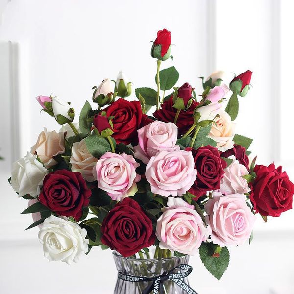 flannelette 3 head roses, artificial flowers, silk living rooms, dining tables flowers decorative & wreaths
flannelette 3 head roses, artificial flowers, silk living rooms, dining tables flowers decorative & wreaths
