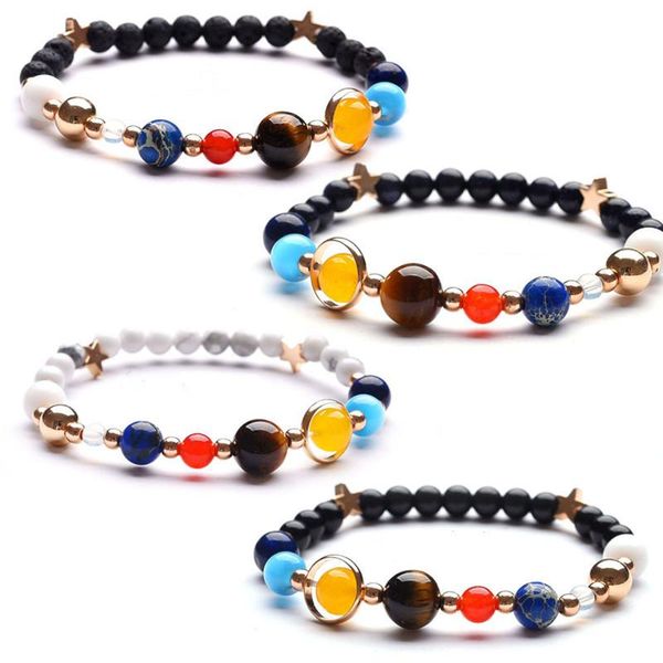 charm bracelets natural stone bracelet lava howlite black onyx beads beaded men women creative design eight planets, Golden;silver
charm bracelets natural stone bracelet lava howlite black onyx beads beaded men women creative design eight planets, Golden;silver