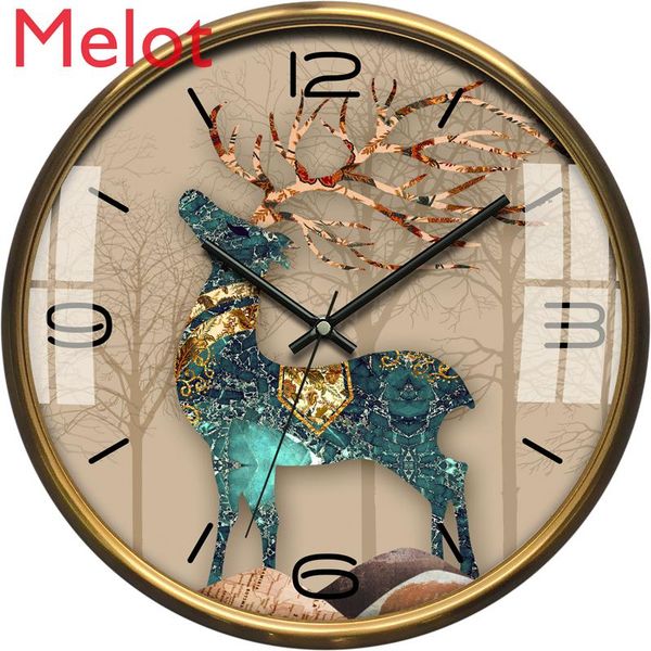 wall clocks nordic light luxury and simplicity metal elk chinese living room bedroom household mute clock quartz
wall clocks nordic light luxury and simplicity metal elk chinese living room bedroom household mute clock quartz