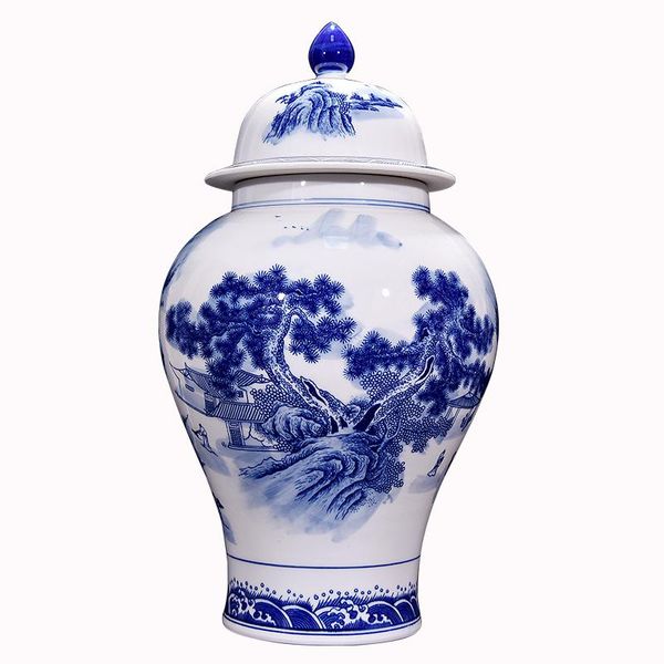vases jingdezhen ceramic lanscape general tank ginger jar ornaments antique blue and white porcelain canister living room
vases jingdezhen ceramic lanscape general tank ginger jar ornaments antique blue and white porcelain canister living room