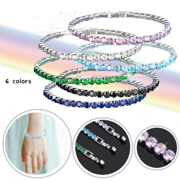 bangle 4mm zirconia tennis bracelet iced out chain bracelets for women men old silver color cz homme jewelry, Black
bangle 4mm zirconia tennis bracelet iced out chain bracelets for women men old silver color cz homme jewelry, Black