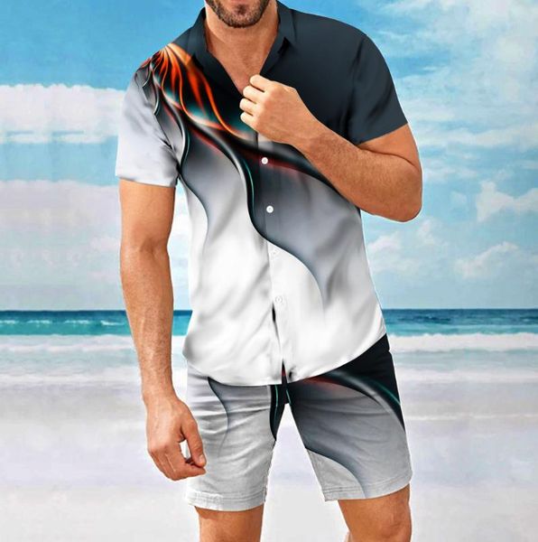 men's casual shirts 2021 summer beach vacation fashion color two-piece short-sleeved shirt and drawstring shorts suit clothing, White;black
men's casual shirts 2021 summer beach vacation fashion color two-piece short-sleeved shirt and drawstring shorts suit clothing, White;black