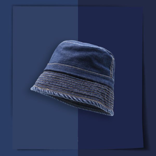 washed denim crimping bucket hat fisherman men's women's face small basin hat sun visor
washed denim crimping bucket hat fisherman men's women's face small basin hat sun visor