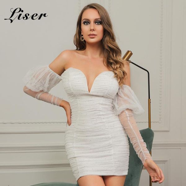 casual dresses liser 2021 summer women dress strapless draped white mini bodycon elegant club celebrity party vestidos, Black;gray
casual dresses liser 2021 summer women dress strapless draped white mini bodycon elegant club celebrity party vestidos, Black;gray