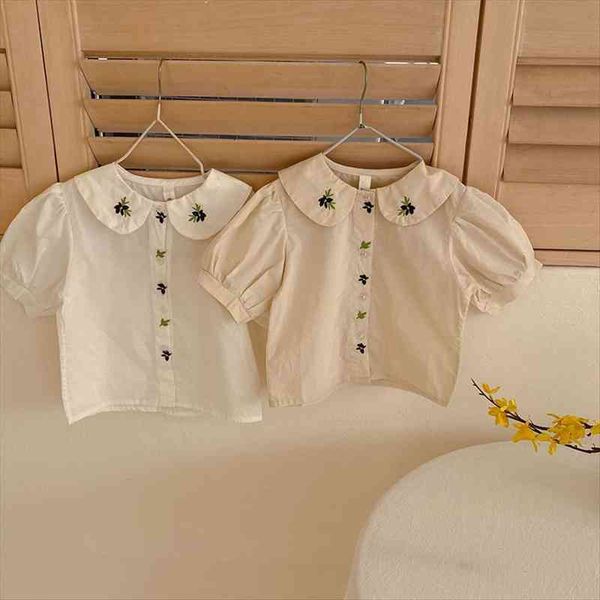 summer kids clothes embroidery turn down collar korean solid girls t shirt casual tees, Blue
summer kids clothes embroidery turn down collar korean solid girls t shirt casual tees, Blue