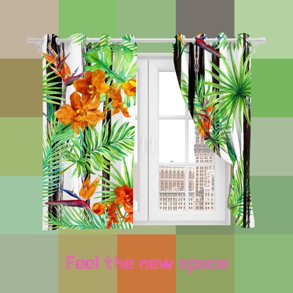 curtain & drapes full shade customized tropical plant bedroom living room princess bay window punch hook blackout
curtain & drapes full shade customized tropical plant bedroom living room princess bay window punch hook blackout