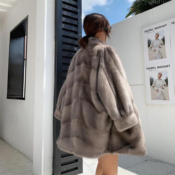 women's fur & faux hdhohr 2021 soft warm import real mink coats for women winter fashion genuine jackets female oversize, Black
women's fur & faux hdhohr 2021 soft warm import real mink coats for women winter fashion genuine jackets female oversize, Black